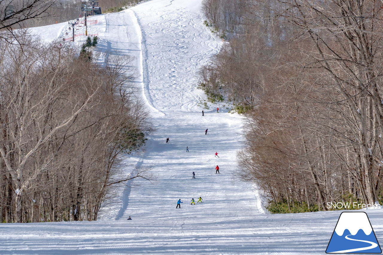 登別カルルス温泉サンライバスキー場｜待望の大雪！シュプールを描けばふわふわの雪煙が漂う、全7コースが滑走可能です(^^)v